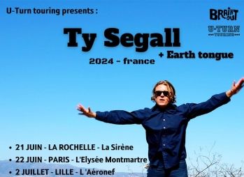 Ty Segall en concert à La Rochelle, Paris et Lille